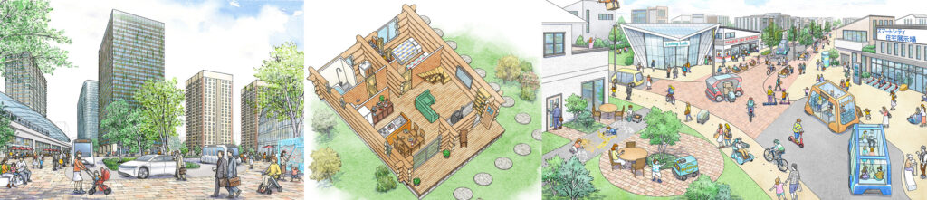 手描きパース15万円