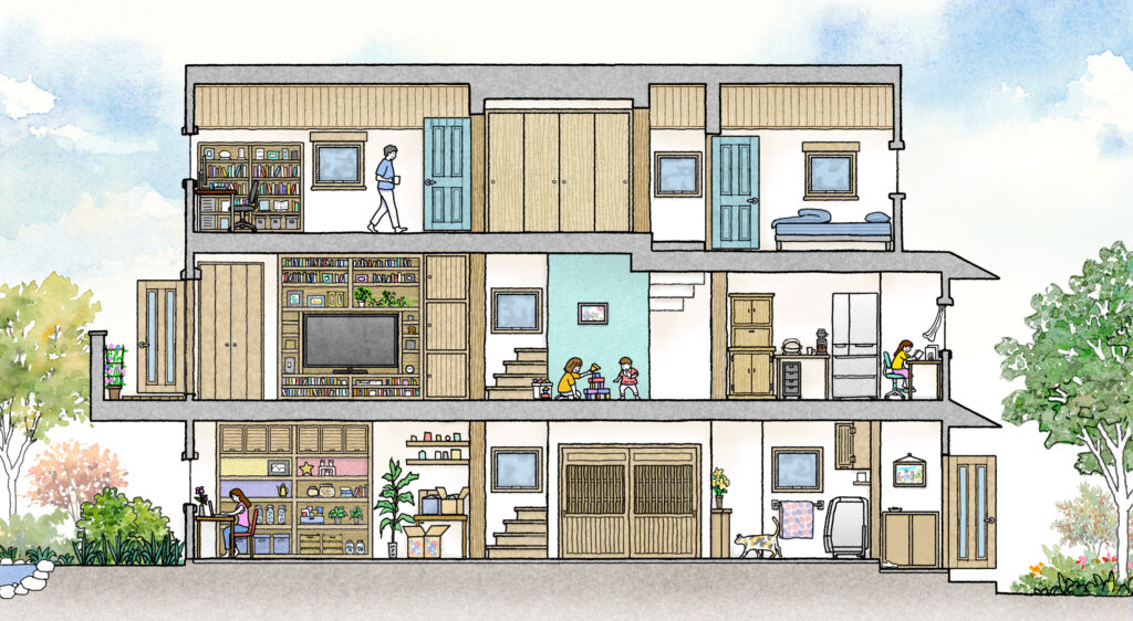 Y様宅-断面イラスト