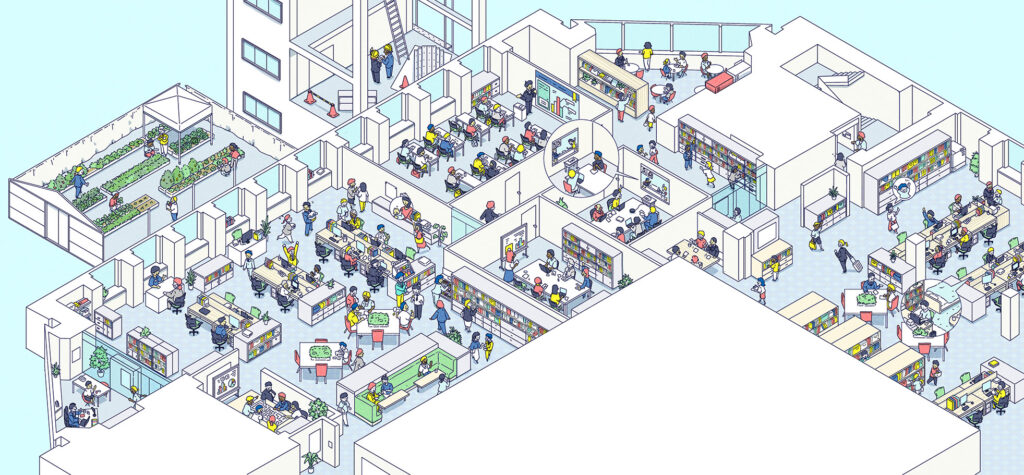 株式会社オリエンタルコンサルタンツグローバル／I&D推進イメージイラスト