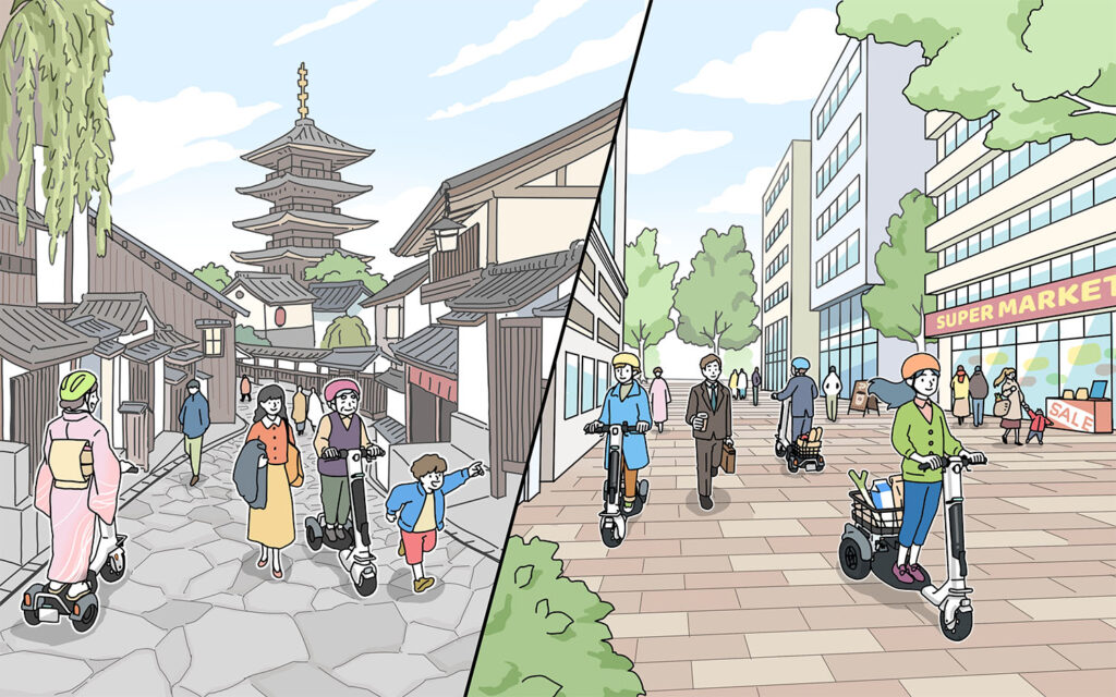 モビリティ活用イメージイラスト