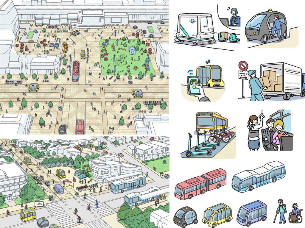 都市空間における自動運転技術の活用に向けたポイント集